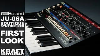 Roland JU-06A Boutique Synthesizer - First Look with Scott Tibbs