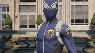 All Hunter Bases With The Agent Of Shield Suit No Damage Ultimate Difficulty Marvel's Spider-Man 2