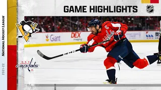 Penguins @ Capitals 11/14/21 | NHL Highlights