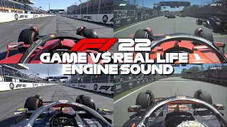 F1 22 ENGINE SOUNDS VS REAL LIFE (All 4 Engine Manufacturers)