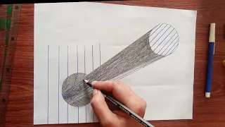 3d Trick Art/ on Line paper stick in the Hole: 3 boyutlu çizimler kolay