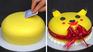 Pikachu Cake Design | Pikachu Birthday Cake Design | Pikachu Cake | Satisfying Cake Decorating