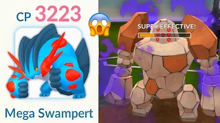 Mega Swampert Destroy Giovanni Badly in #pokemongo