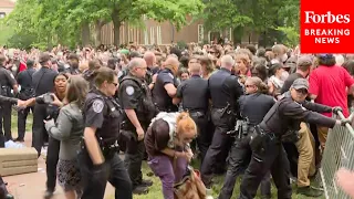 Shocking Footage Shows Pro-Palestinian Protesters Clashing With Police At UNC