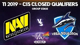 Na`Vi vs Vega - TI9 CIS Regional Qualifiers: Group Stage