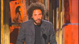 Zack De La Rocha inducts Patti Smith Rock and Roll Hall of Fame Inductions 2007