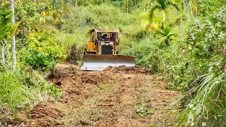 CAT D6R XL Bulldozer Operator Does a Great Job Cleaning and Widening Plantation Roads