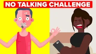 No Talking For 7 Days Challenge (Girlfriend Isn't Happy) || FUNNY ANIMATION CHALLENGE