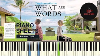 The Piano Guys feat. Peter & Evynne Hollens - What are words НОТЫ & MIDI | PIANO COVER | PIANOKAFE