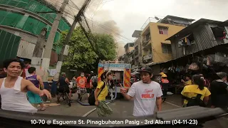 10-70 @ Esguerra St. Pinagbuhatan Pasig - 3rd Alarm (04-11-23)