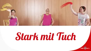 Starke Senioren mit dem Tuch