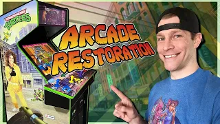 I Restored An Original Ninja Turtles Arcade Game Cabinet!