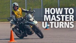 Tight & low-speed U-turns on a motorcycle | Learn with MotoGymkhana