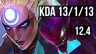 DIANA vs KHA (JNG) | 13/1/13, Legendary, 500+ games | EUW Master | 12.4