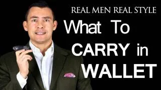What A Man Should Carry In His Wallet - Men's Leather Billfolds - Male Style Fashion Advice