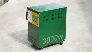 DIY 6000W Power Station, LiFePO4 Battery, Pure sine inverter, Battery Charger 3 in 1 Full Features