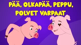 Suomen lastenlauluja | Pää, olkapää, peppu, polvet varpaat - Jumppalaulu