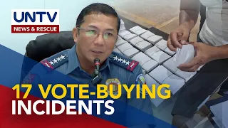 17 vote-buying incidents sa iba't ibang rehiyon sa bansa, naitala ng PNP