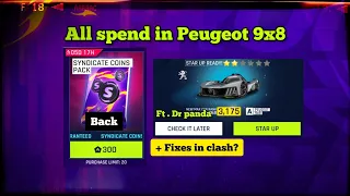 Asphalt 9 | Unlocking Peugeot 9x8 | S coins packs are back | Check drops | Club Clash