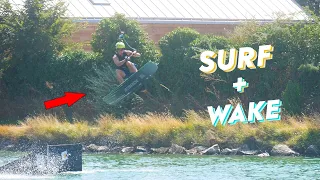 JOURNEE SURF ET WAKE DE FOLIE ( 1ere session Surf de l'été ) | POV edit ( Vlog Surf )