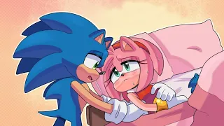 Sonic Cuida de Amy Enferma | Sonamy Cómic-Dub | Legacy of CHAOS