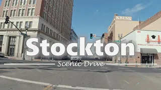 Driving in Downtown Stockton, California - 4K