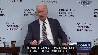 Biden Tells Story of Getting the Ukraine Prosecutor Fired that was investigating his son