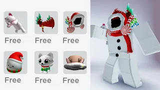 HURRY! GET THESE NEW FREE CHRISTMAS ITEMS IN ROBLOX NOW!! 🎅🥳