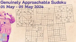 Genuinely Approachable Sudoku (GAS) : 01-May to 05-May-2024