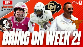 CFB Week 2: Who's On UPSET Alert? | Top 10 Rankings | Colorado's Travis Hunter ELITE | Clemson Done?