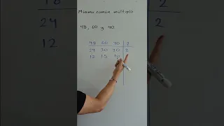 Mínimo común múltiplo #matematicas #shorts