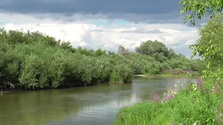 Река Небо Туча Лето футаж 2020 004