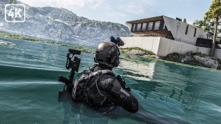 REAL MARINE & SA | Ghost Recon Breakpoint [4K UHD 60 FPS] Tactical Stealth Gameplay | No HUD