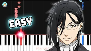 Black Butler: Public School Arc OP - "The Parade of Battlers" - EASY Piano Tutorial & Sheet Music