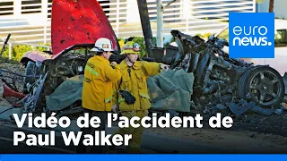 Paul Walker: le moment de l'accident capté par une caméra de surveillance