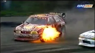 Martin Schanche Drifting unbelievable first corner Action! Czech Republic 1995 ERC Final.