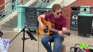 Great instrumental song "Excite",  an original piece by talented musician Jake Samuels busking.