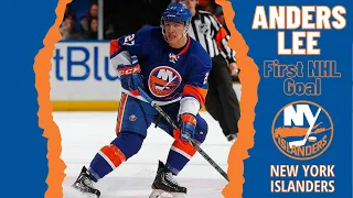 Anders Lee #27 (New York Islanders) first NHL goal Apr 2, 2013 (Classic NHL)