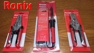 Якісний, недорогий інструмент Ronix. Багатофункціональні кліщі, паяльник 60Вт, стріпер, гайковерт.