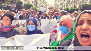 ALGÉRIE . 115e Vendredi du Hirak populaire Algérien . Vidéo (4)