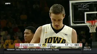 NCAA Basketball  Iowa State Cyclones at Iowa Hawkeyes Dec 8, 2016