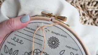 10 Step Embroidery Kit- Straight Stitch