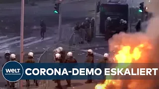 CORONA: Schwere Ausschreitungen - Covid19-Proteste in Thessaloniki eskalieren I WELT News