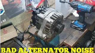 Bad Alternator Bearing Noise & After Replac Bearing Noise