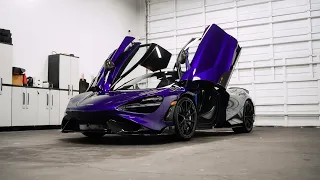 Taking Delivery of Lantana Purple McLaren 765LT Supercar