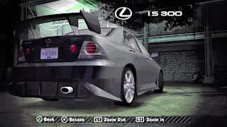 Need for Speed Most Wanted PS2 Gameplay HD (PCSX2) 2005 How to Make a Tuning on a Lexus IS 300 Turbo