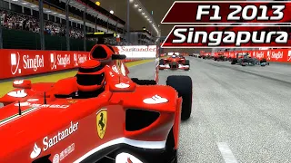 F1 2013 - MODO CARREIRA - #13 - GP de SINGAPURA - FERRARI | Jogos Clássicos | #50K