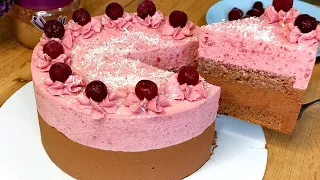 Mousse cake "Cherry in chocolate" recipe // How to make a cake