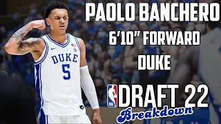 Paolo Banchero Scouting Report | 2022 NBA Draft Breakdowns