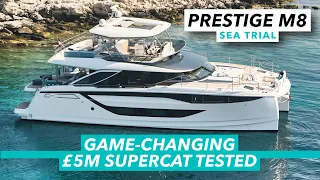 Game-changing £5m supercat tested | Prestige M8 sea trial | Motor Boat & Yachting